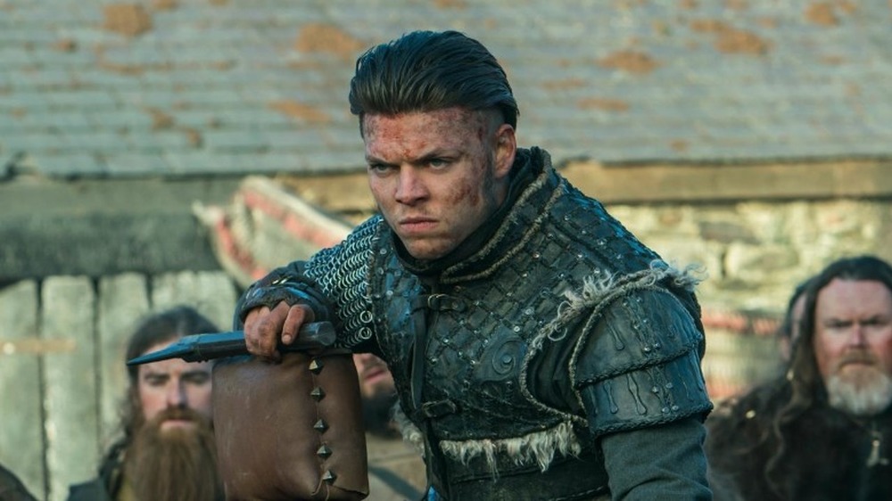 Ivar the Boneless with bloodstained face