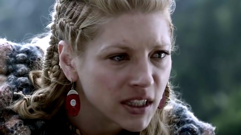 Lagertha charging into battle