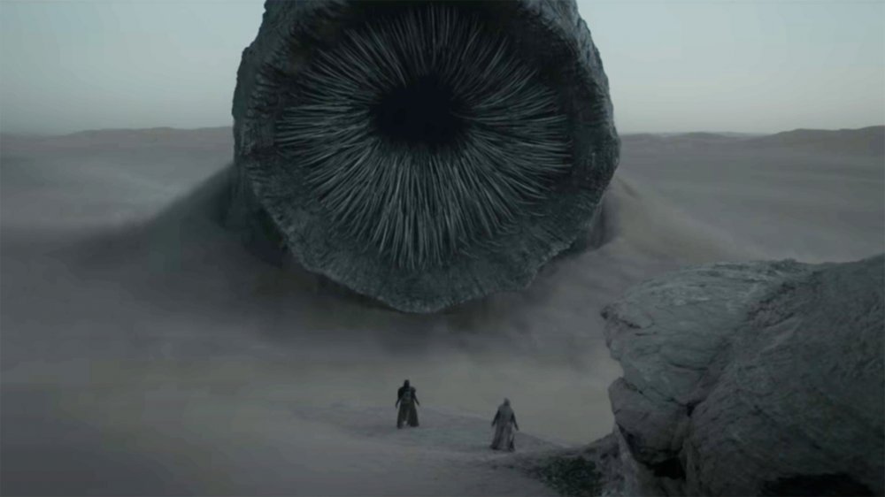 The great sandworm of Arrakis in Denis Villeneuve's Dune