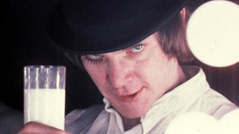 Malcolm McDowell in A Clockwork Orange