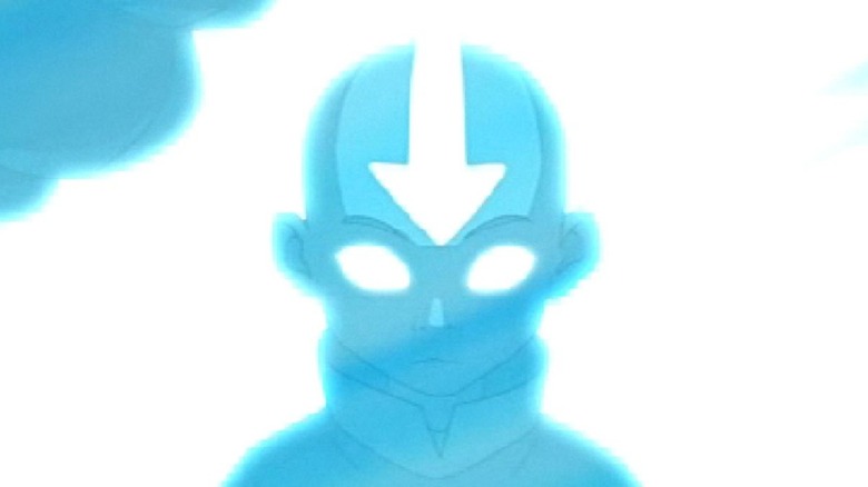 Aang inside the iceberg
