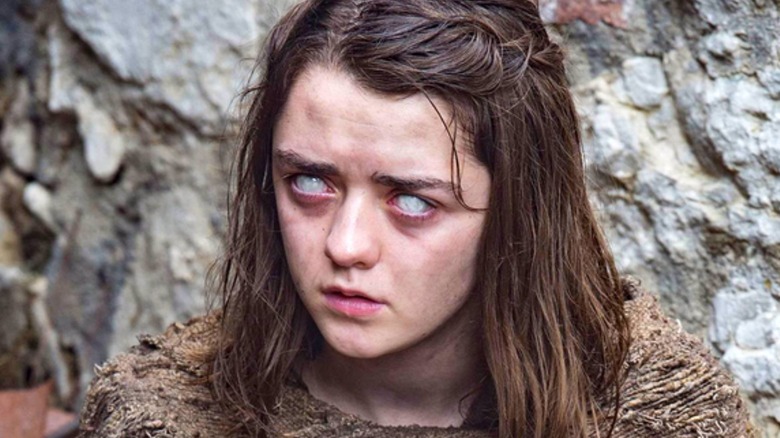 Arya Stark with creepy eyes