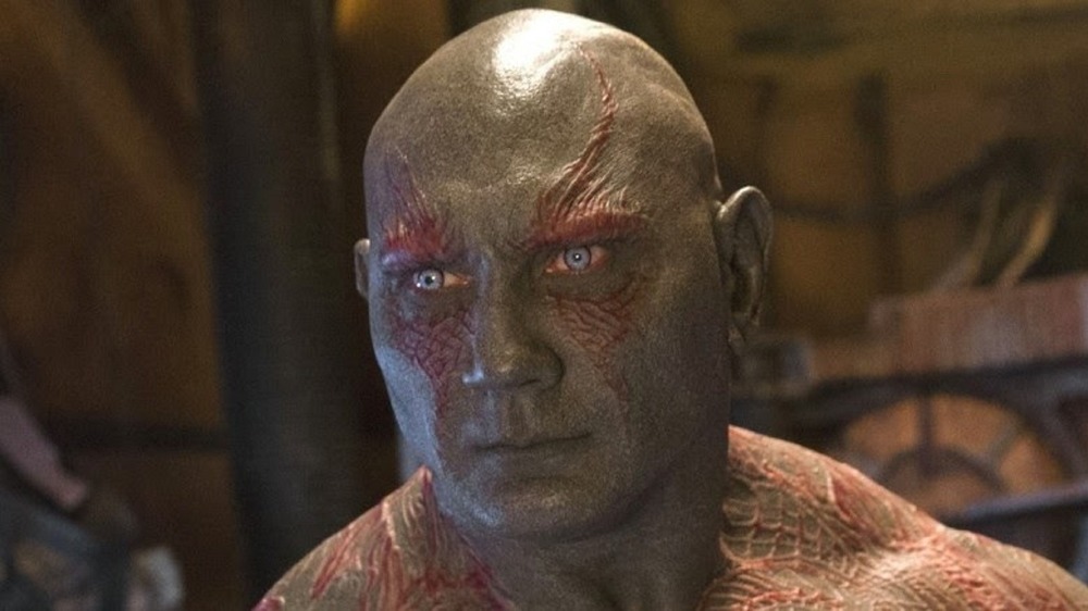 Drax looking serious