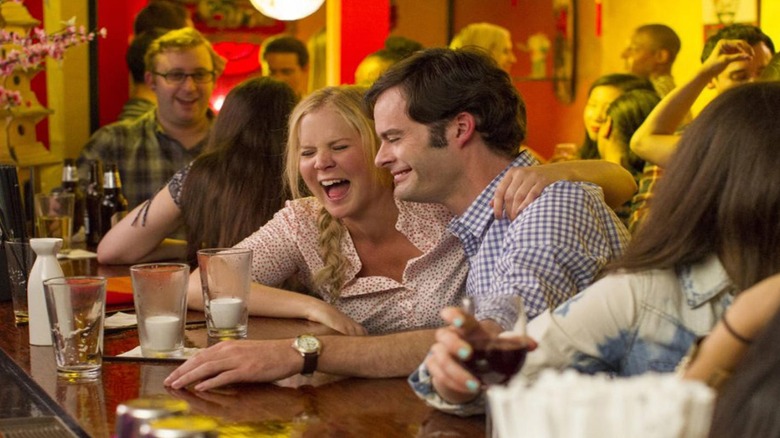 Bill Hader and Amy Schumer in Trainwreck