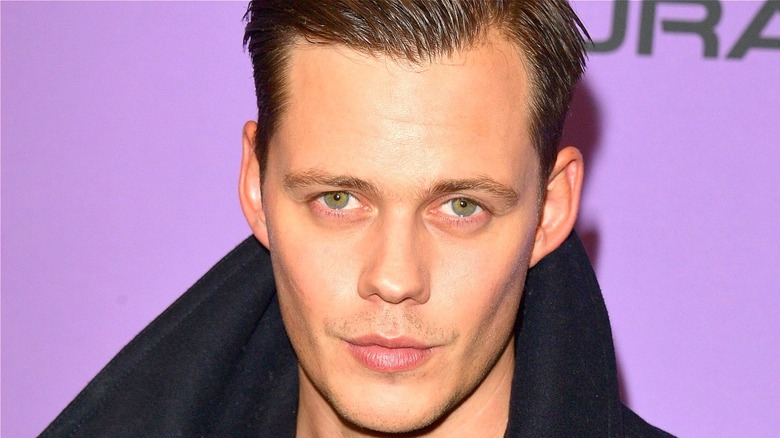 Bill Skarsgård smiling