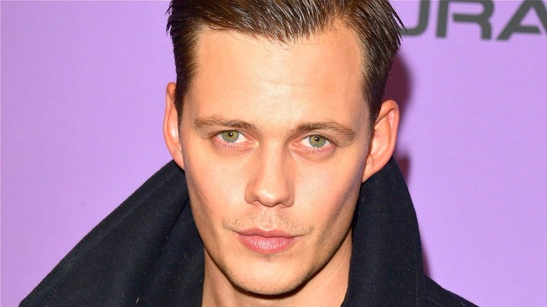Bill Skarsgård smiling