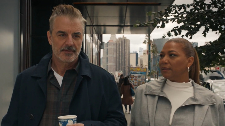 Chris Noth, Queen Latifah in The Equalizer