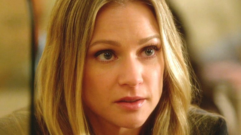 A.J. Cook stares ahead on Criminal Minds