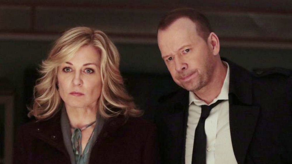 Amy Carlson and Donnie Wahlberg on Blue Bloods