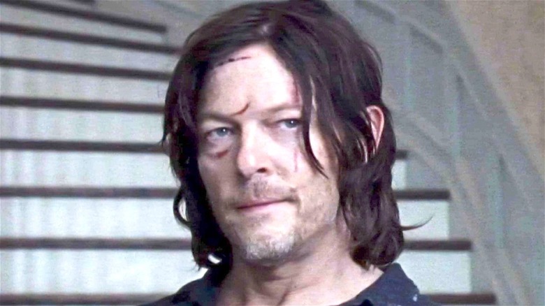 Daryl Dixon with facial scars