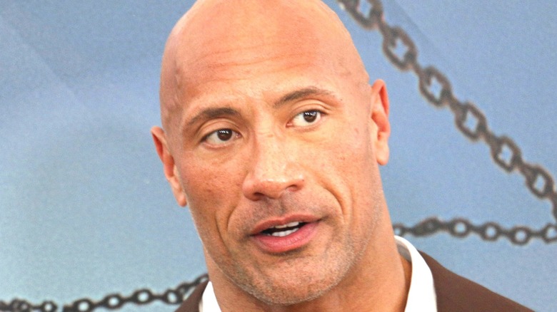 Dwayne Johnson attends an event