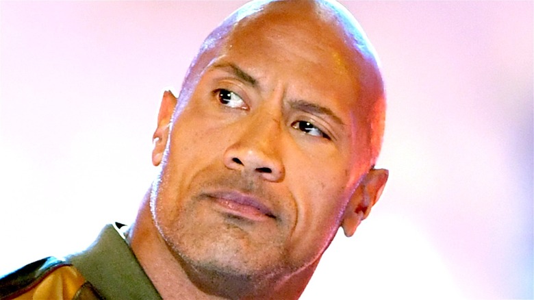 Dwayne Johnson raised eyebrow