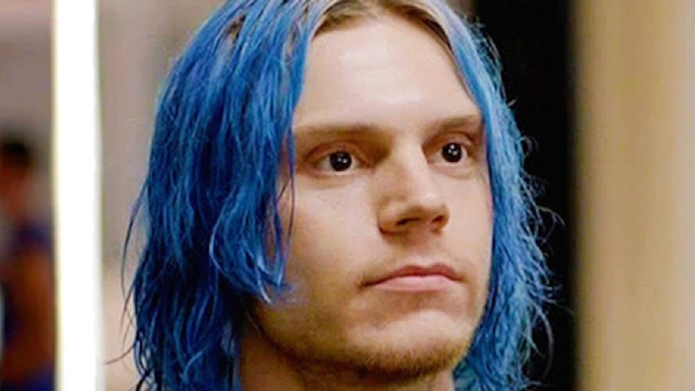 1. Evan Peters Blue Hair Transformation: See His New Look! - wide 9