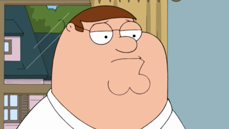 Peter Griffin looking sad