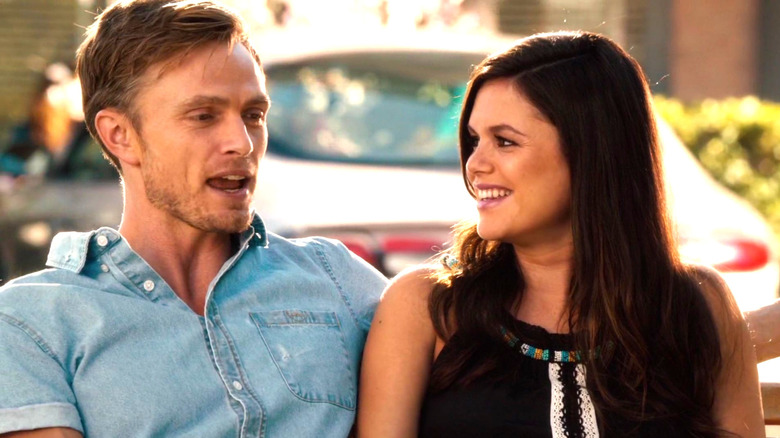 Wilson Bethel sits next to Rachel Bilson