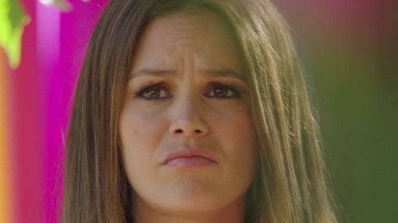 Rachel Bilson frowns