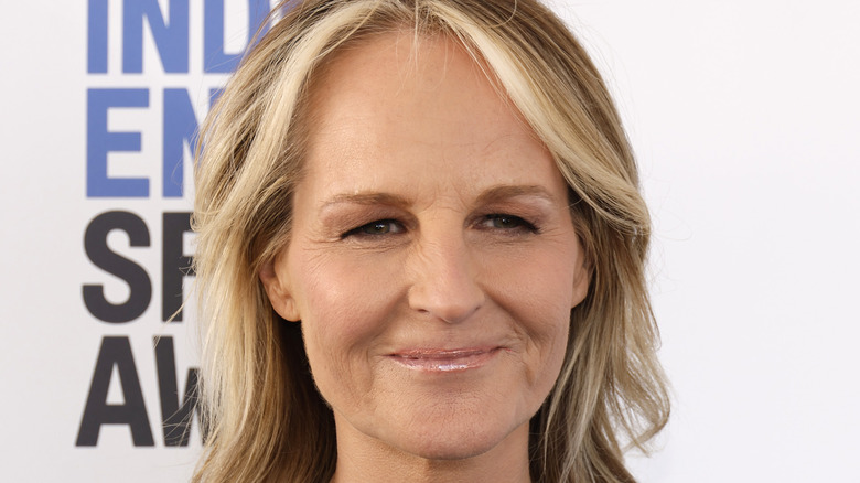 Helen Hunt wearing lipgloss