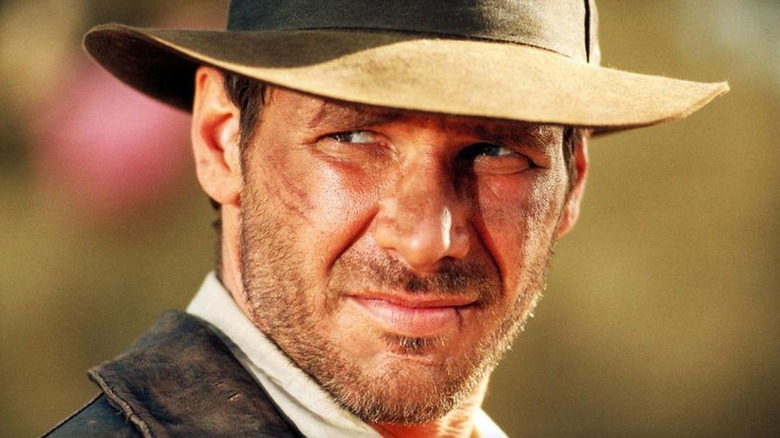 Indiana Jones squinting