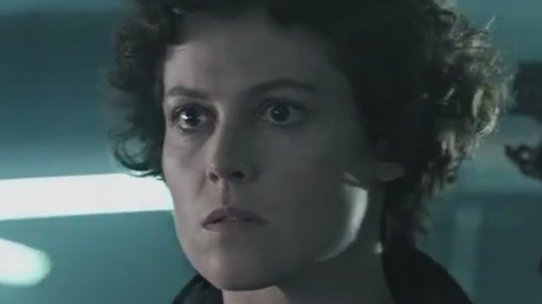 Sigourney Weaver Ellen Ripley determined