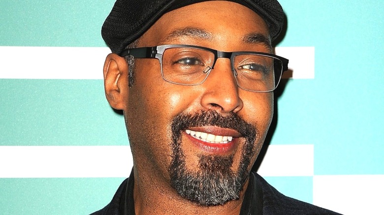 Jesse L. Martin wearing beret