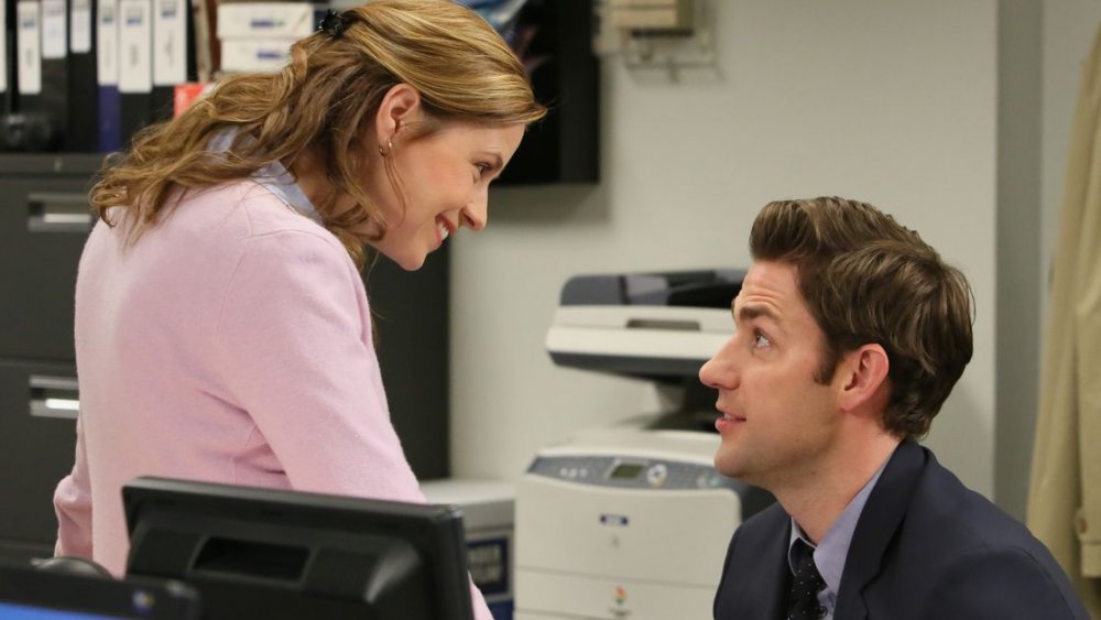 Jenna Fischer and John Krasinski on The Office