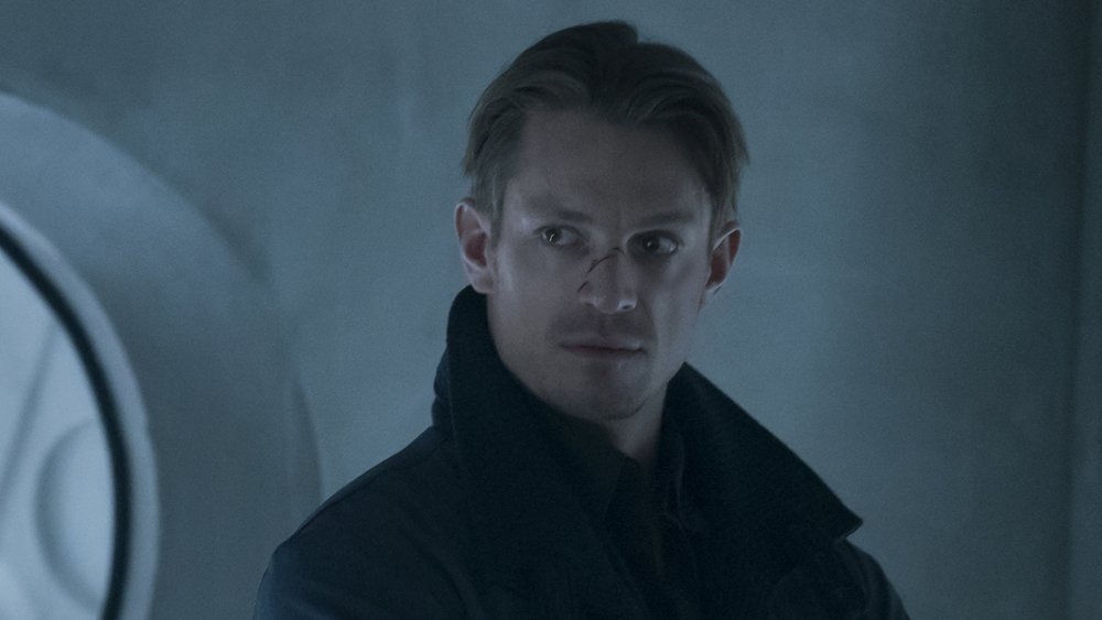 Joel Kinnaman as Takeshi Kovacs on Altered Carbon