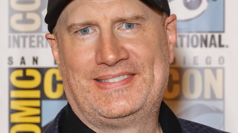 Kevin Feige at Comic-Con smiling