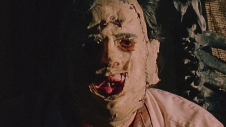 Leatherface menacing