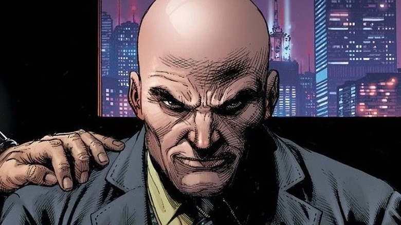 Lex Luthor shoots evil glare