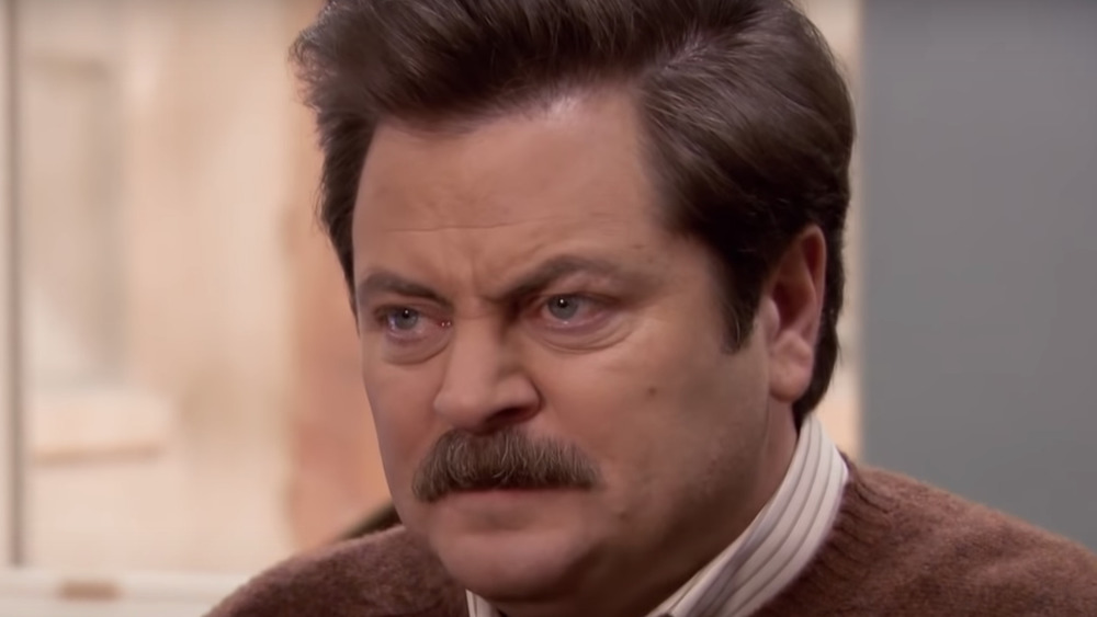Ron Swanson angry