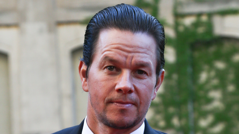 Mark Wahlberg posing at a premier