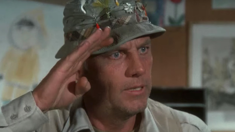 McLean Stevenson Col. Henry Blake M*A*S*H fishing hat saluting