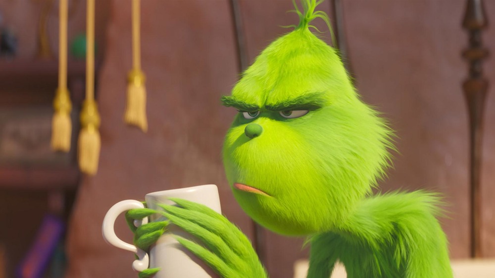 The Grinch, as voiced by Benedict Cumberbatch in The Grinch