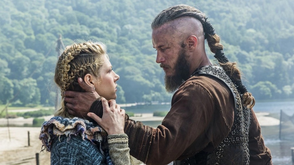 Lagertha and Ragnar saying goodbye
