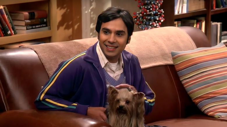 Raj with dog