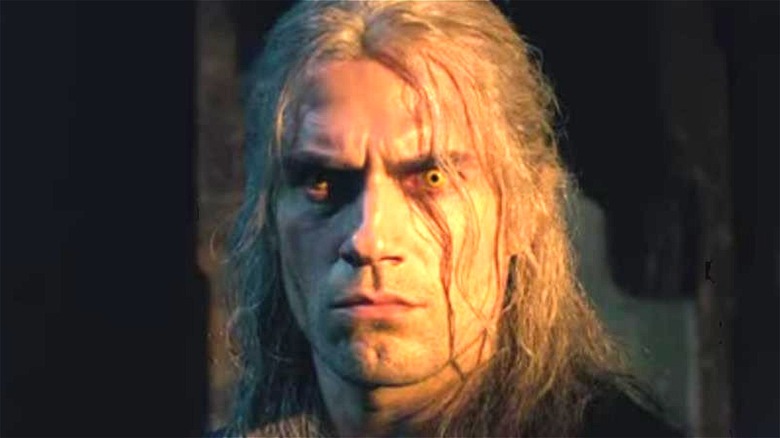 Geralt's eyes light up in Netflix's The Witcher