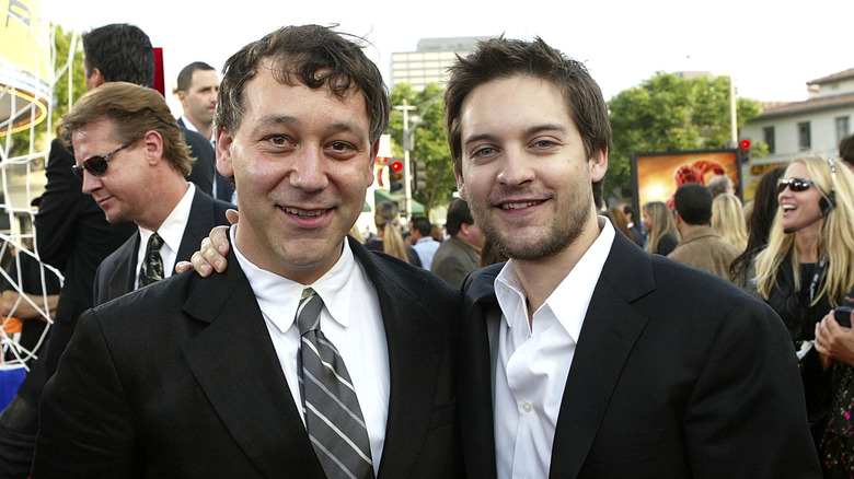 Sam Raimi attends Spider-Man event with Tobey Maguire
