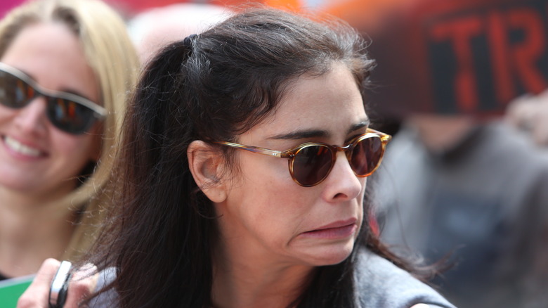 Sarah Silverman making a funny face