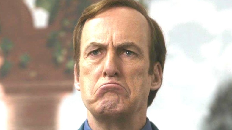 Bob Odenkirk frowning in Better Call Saul