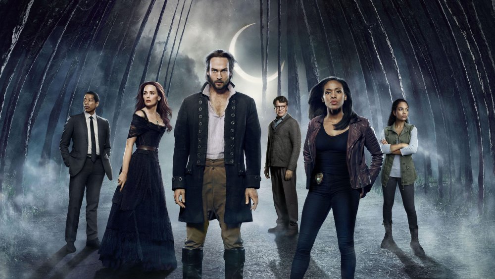 Orlando Jones, Katia Winter, Tom Mison, John Noble, Nicole Beharie, and Lyndie Greenwood in Sleepy Hollow