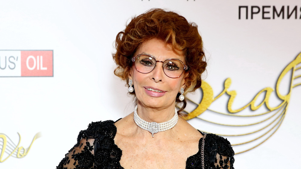 Sophia Loren attends the BraVo international professional musical awards on November 14, 2017 in Moscow, Russia