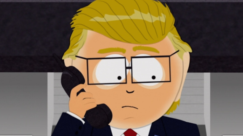 Donald Trump/Mr. Garrison on the phone