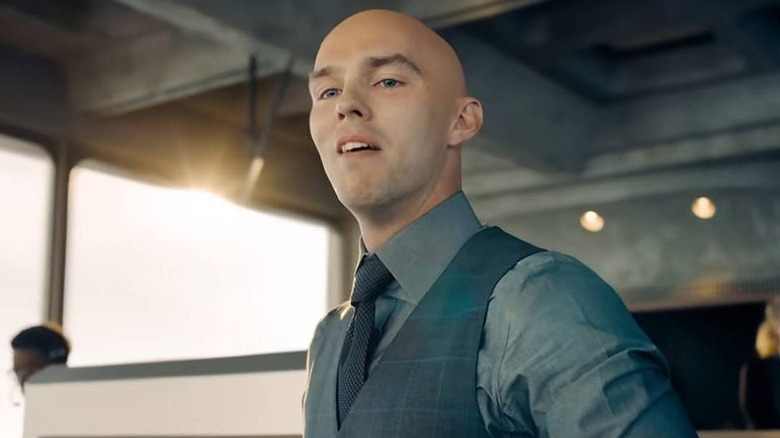 Lex Luthor looking smug in Superman (2025)