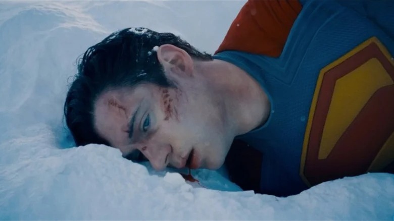 Superman bleeding in the snow (2025)