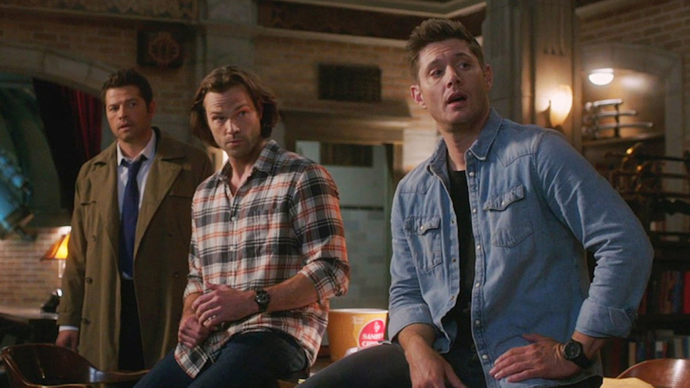 Misha Collins, Jared Padalecki, and Jensen Ackles on Supernatural