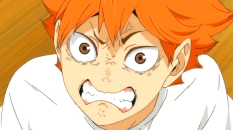 Haikyuu Hinata Shoyo Strained Face