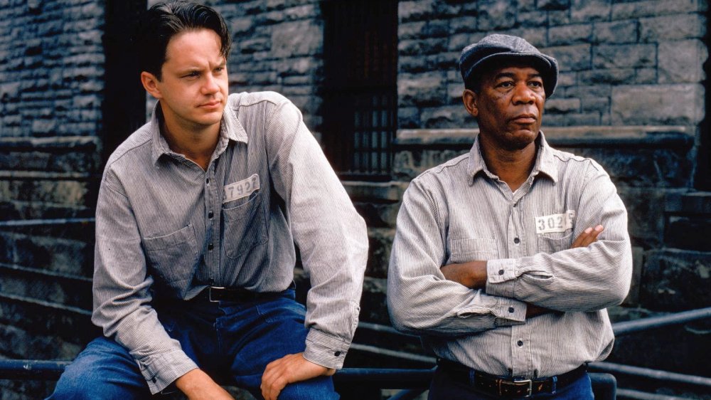 Tim Robbins and Morgan Freeman in The Shawshank Redemption