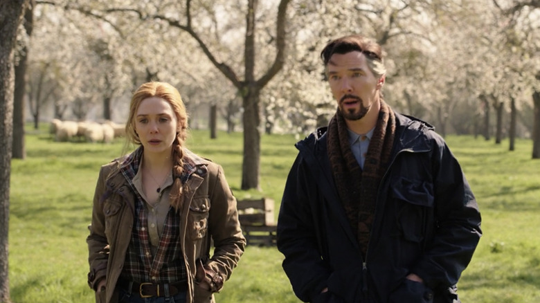 Wanda and Strange in the orchard