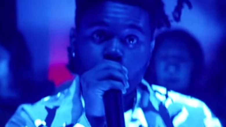 The Weeknd performing at club in Uncut Gems