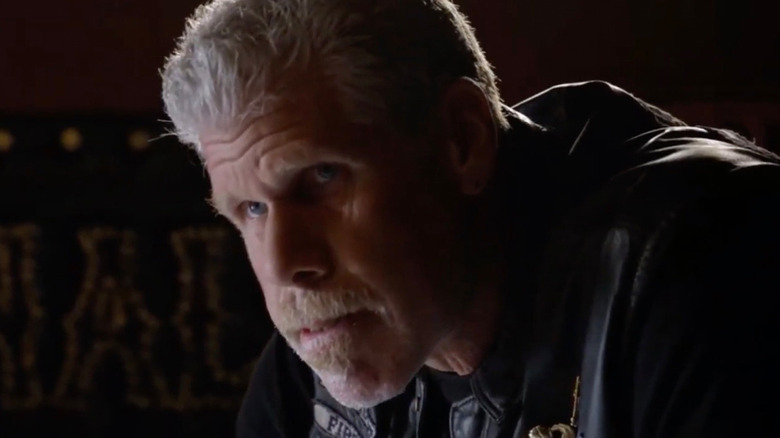 Clay Morrow confronting Jax